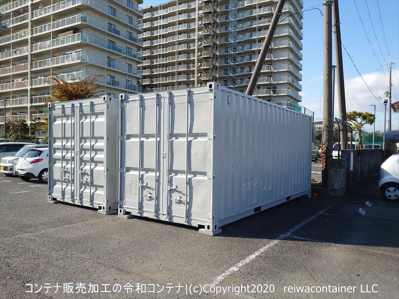 枚方市設置コンテナ設置後